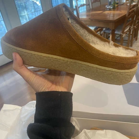 NWT Isabel Marant Fozee shearling-lined suede slippers, size 38 - Picture 4 of 6